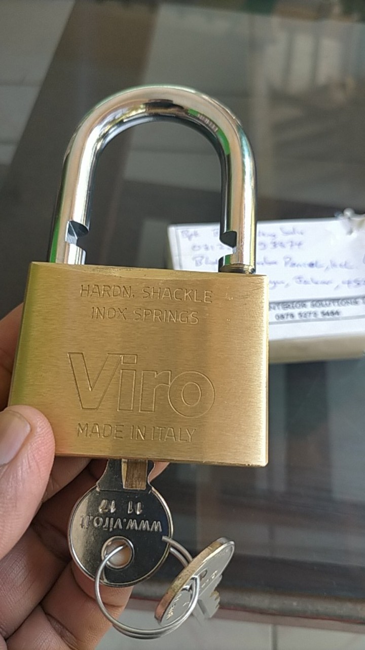 Gembok Viro 60 Mm Bulat Asli Padlock Italy
