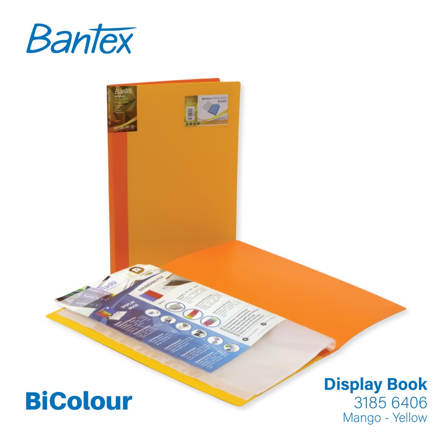 Bantex BICOLOUR Display Book Folio 40 Pocket 3185