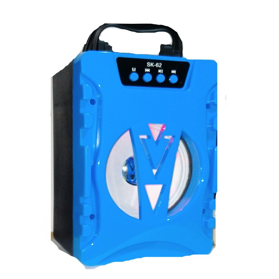 SPEAKER BLUETOOTH SK-62 SUARA PATEN NGEBASS 4 INCH BISA PAKAI MIC AUX 3.5MM