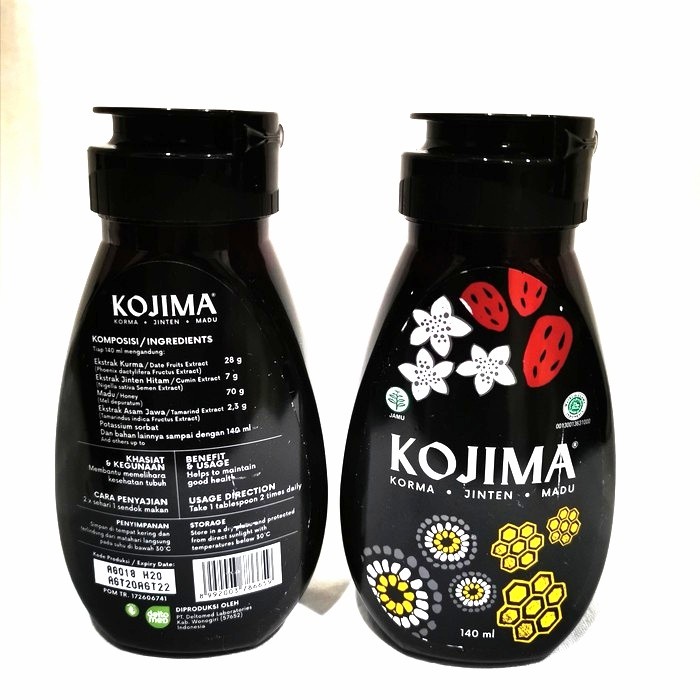 

Kojima Korma, Jinten Habbatussauda, Madu Botol 140 Ml | Kurma Madu | Kojima | Habbatussauda | Habbatusauda