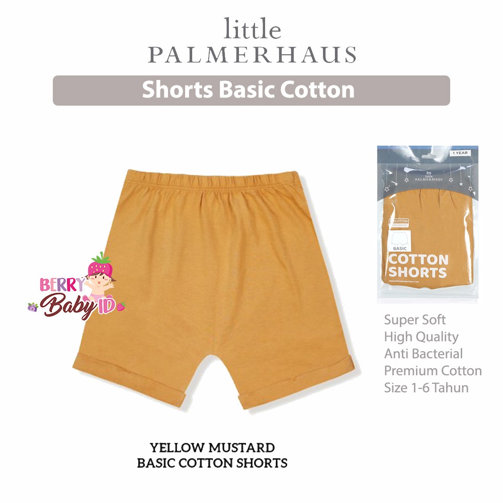 Little Palmerhaus Shorts Basic Cotton 1-6 Tahun Celana Bayi &amp; Anak Perempuan Katun Berry Mart