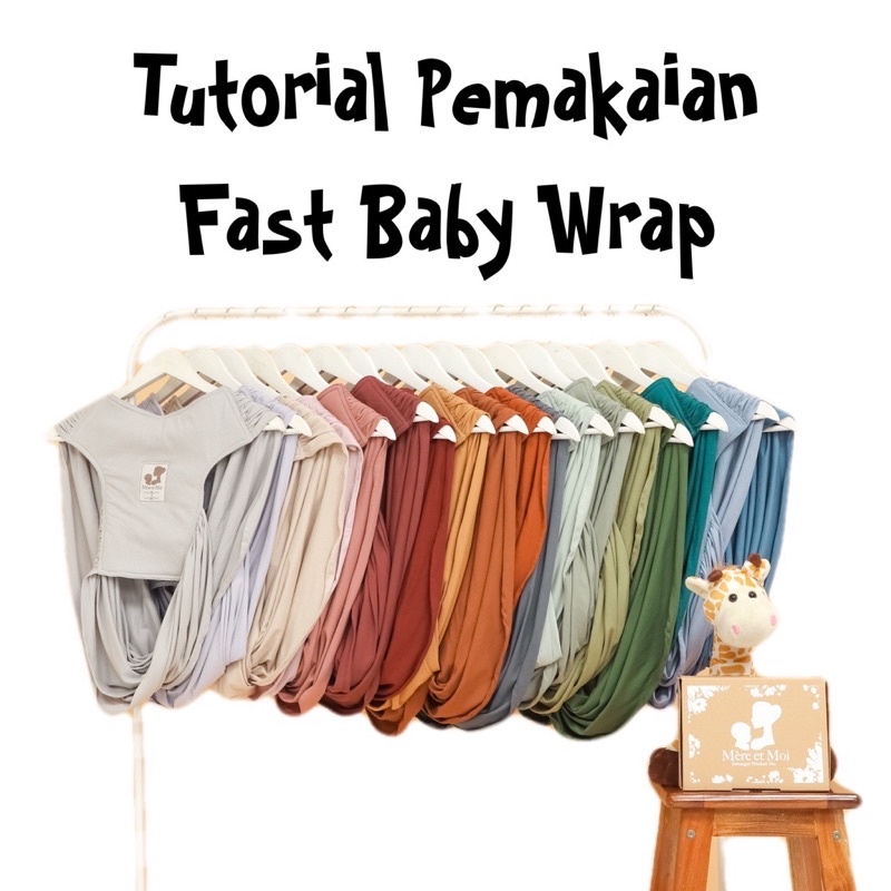 Mere et Moi fast baby wrap - geos gendongan kaos