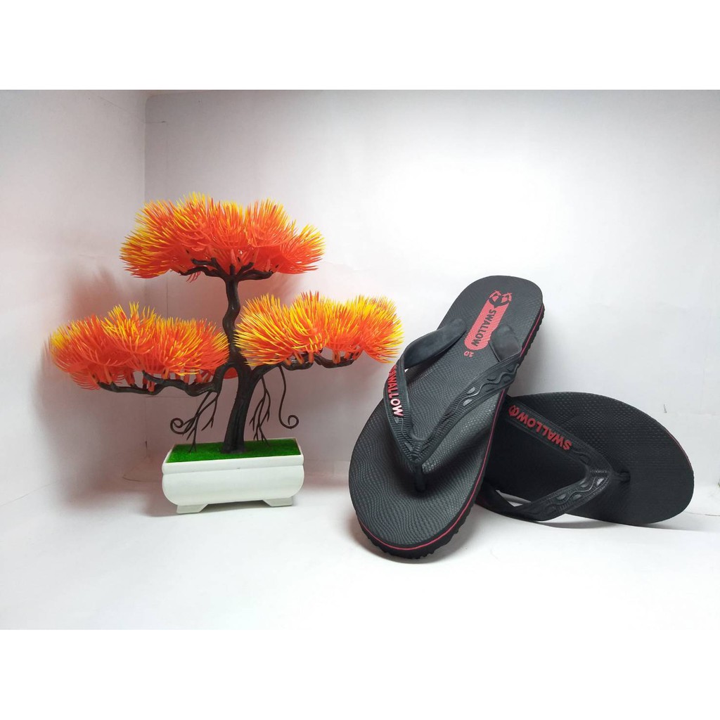 Swallow Black Neon Series Sandal Jepit Fashion Casual Pria Dewasa Original Murah dan Berkualitas