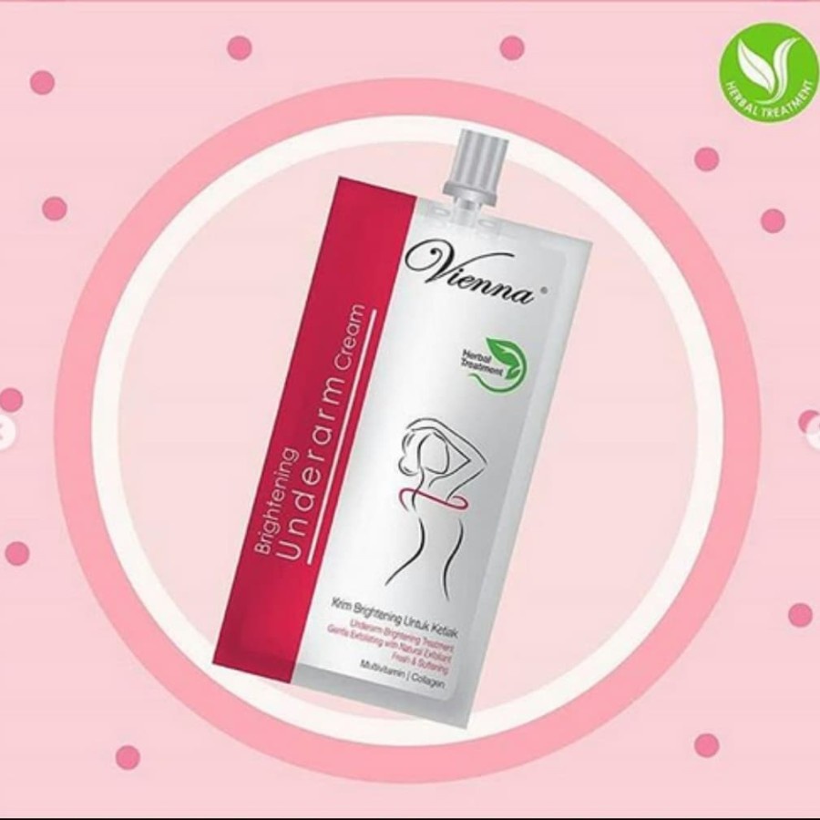 CREAM PEMUTIH KETIAK VIENNA BRIGHTENING UNDERARM CREAM 30ML SACHET PENCERAH KETIAK