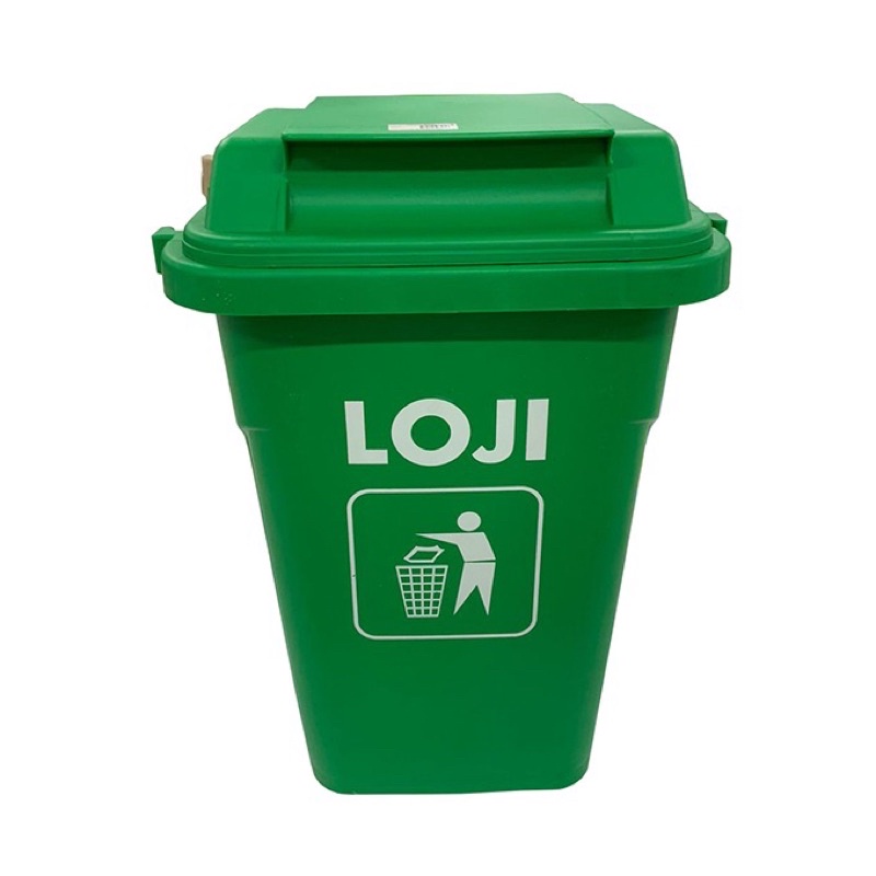 Tempat Sampah (non injak), merek: LOJI, serie: TB-20E, size: Small (panjang 32 cm x lebar 30 cm x ti