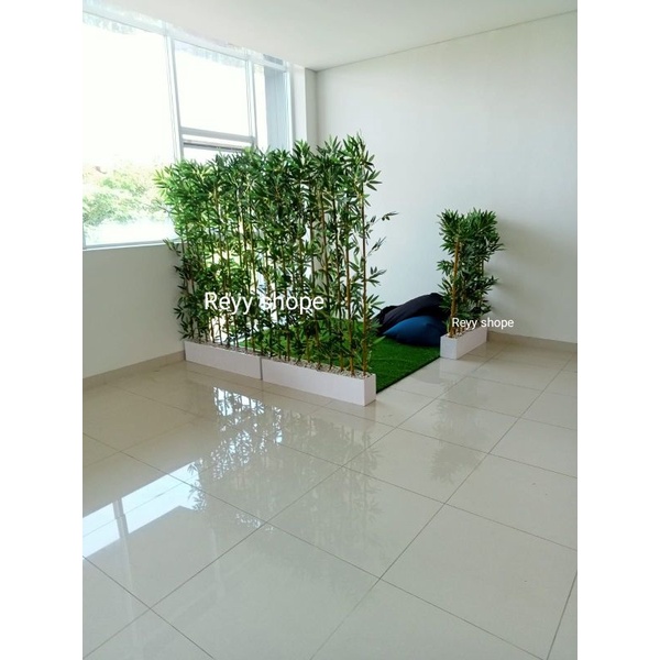 Bunga hias sintetis/bunga hias plastik/sekat ruangan/partisi bambu