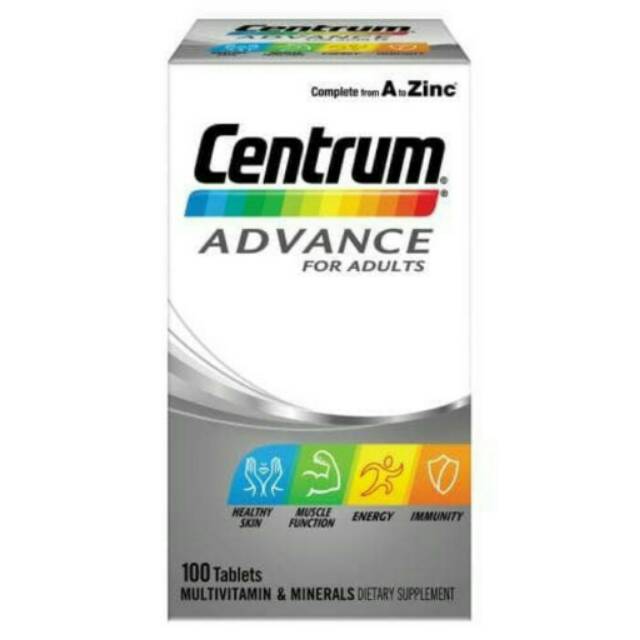Centrum advance for adult 100 tabs multivitamin
