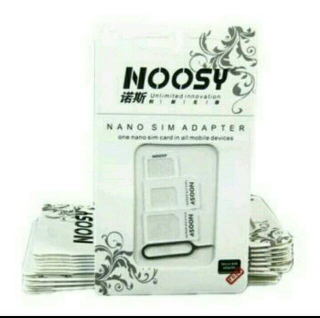 Nossy SIM Adaptor 3 in 1 Micro Nano dan Pin Ejector