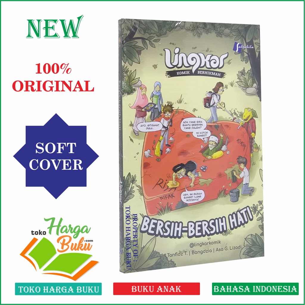 Komik Bersih-Bersih Hati - Lingkar Komik Berhikmah Penerbit Salsabila