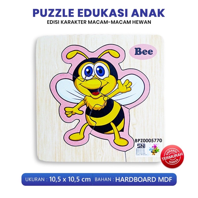 MAINAN PUZZLE EDUKASI ANIMALS / TRANSPORTASI UKURAN 10