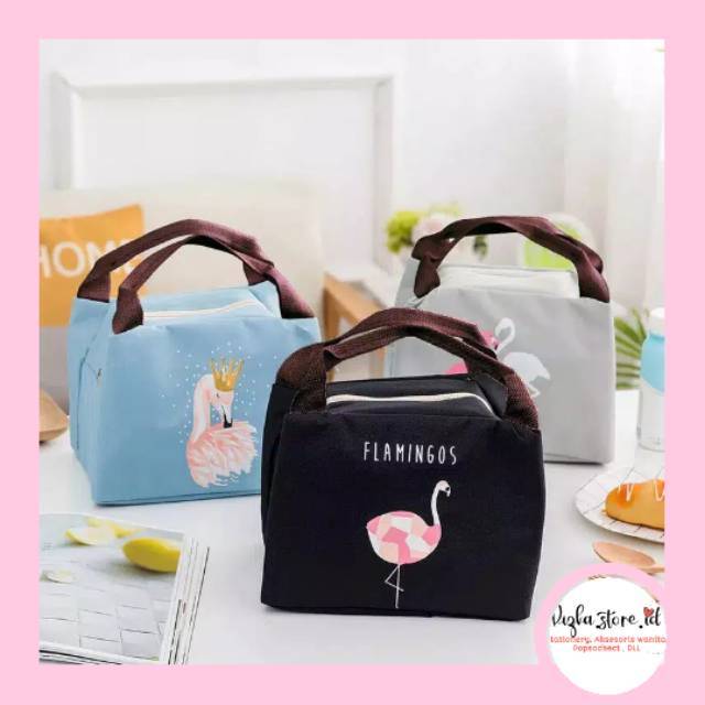 LUNCH BAG FLAMINGO TERBARU / TAS BEKAL BARU - TAS BEKAL FLAMINGO