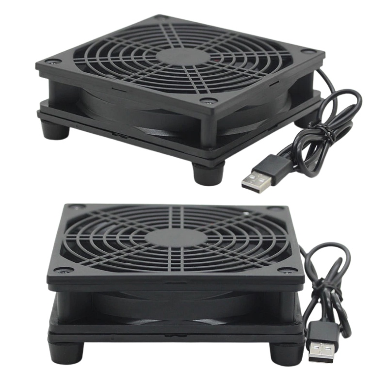 12 CM USB Fan Cooler TV Box Cooling Fan Kipas USB pendigin Modem Router Wifi TV Box 12V Speed Controll