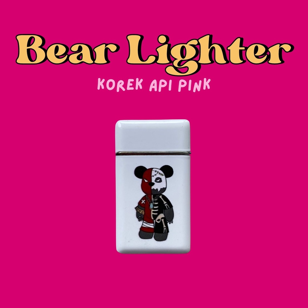 BEAR LIGHTER [KOREK API PINK/PINK FLAMES/KOREK KARTUN] | KOREK VIRAL TIKTOK | KOREK API AESTHETIC | 