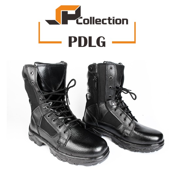 Sepatu PDL 100 Kulit Asli Standart Jatah TNI Garansi 