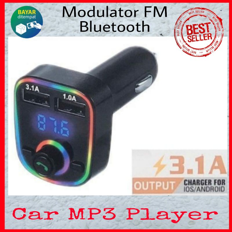 Modulator Wireless Bluetooth FM Radio MP3 MD01 Dual 2 USB Car Charger