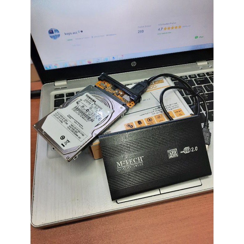 Hardisk eksternal 250gb sata USB 2.5 inch