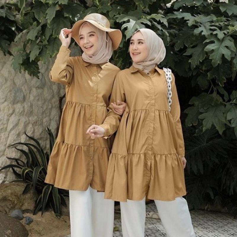 KALIYA TUNIK KANCING HIDUP / TUNIK KANCING HIDUP /FASHION WANITA