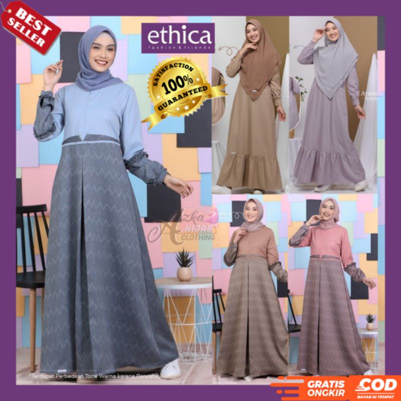 BAJU GAMIS TERBARU / GAMIS ETHICA AYUMI 263 259 240 / GAMIS SIMPLE ELEGAN / GAMIS MODERN / DRESS GAM