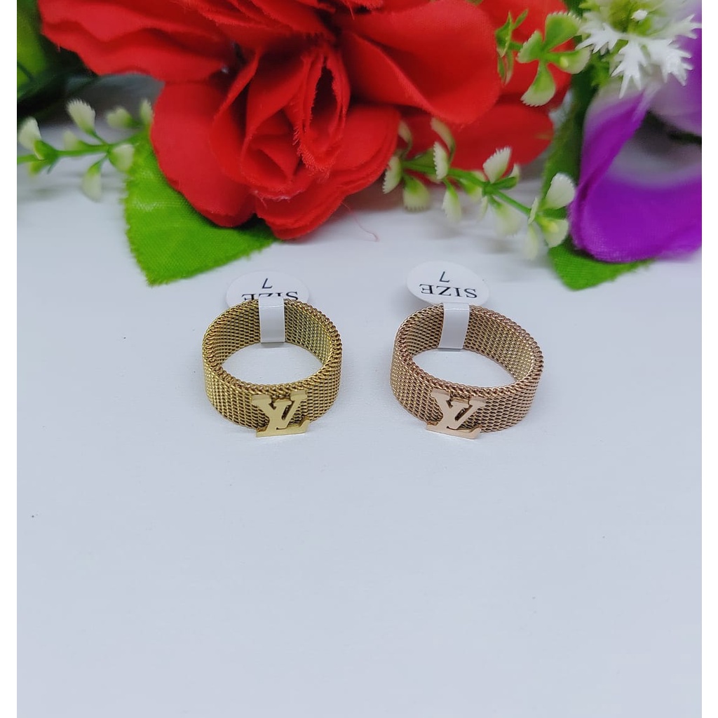 Cincin titanium perhiasan wanita jewelry 0105-01008