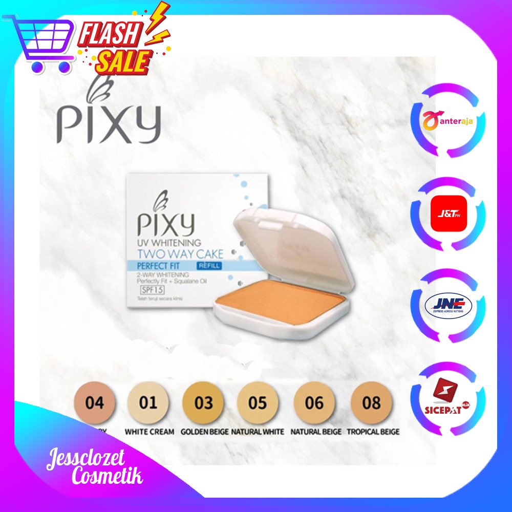 ✿ JESSCLOZETT ✿ Bedak Padat Pixy Two Way Cake Perfect Last / Bedak Pixy Two Way Cake Perfect Fit / B