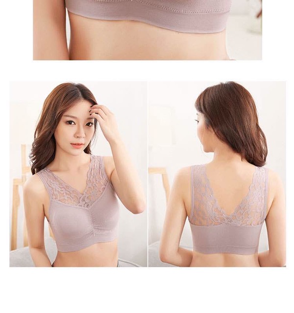 VS - Bra Wanita Tanpa Kawat Bahan Halus Pakaian Dalam bralette Elastis Sexy dengan Busa IMPORT B29
