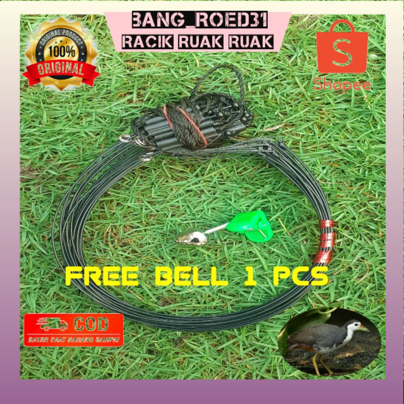 Racik jebak jerat Ruak Ruak2/baburak Jebakan Truwok Jerat Burung Wak Wak Perangkap Jontrot..bird tra