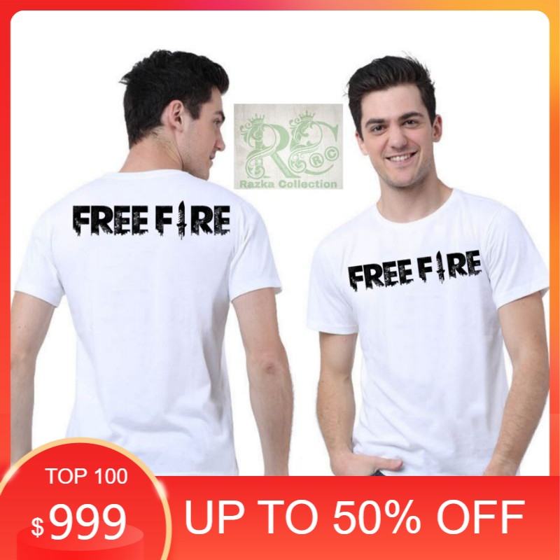 Baju Kaos FREE FIRE merk Logo Game Free Fire - Razkacollection1