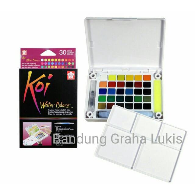 

(TERLARIS) Sakura Koi Watercolor 30 warna
