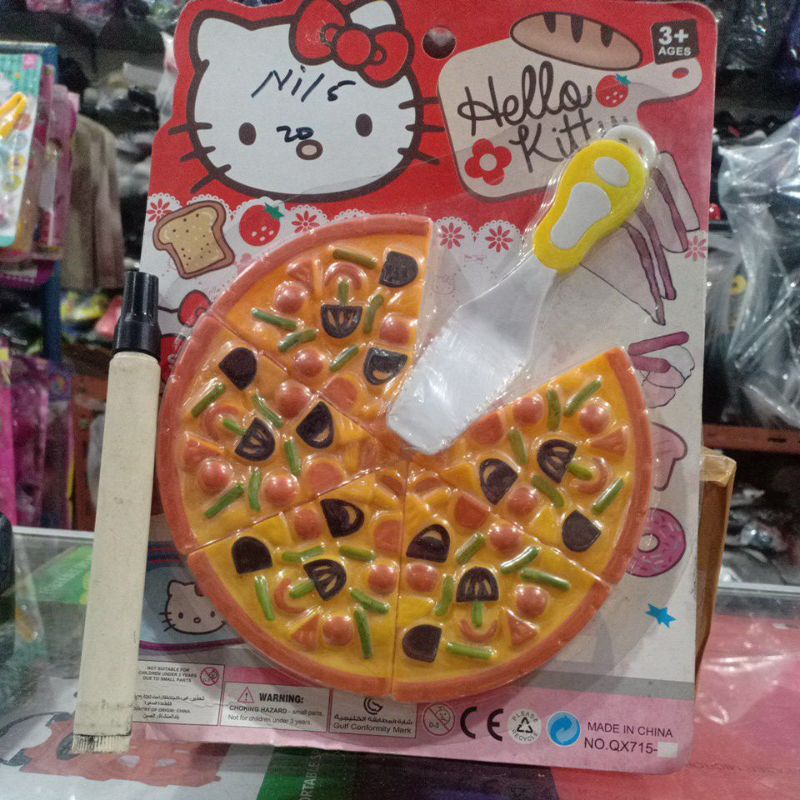 mainan anak cewek pizza masakan kue