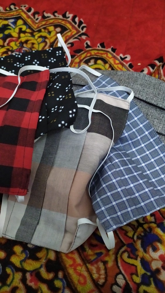 3 Pcs Masker Cotton 3 In 1 (bisa Isi Tissue)