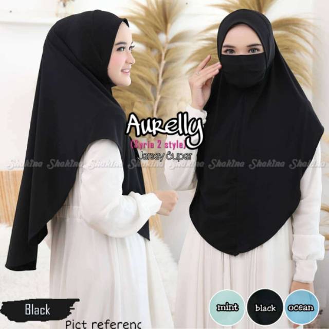 Jilbab instan jersey syari