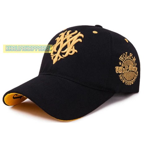 Men's British Baseball Hat Wolf Embroidery Baseball Cap Popular Korea Japan