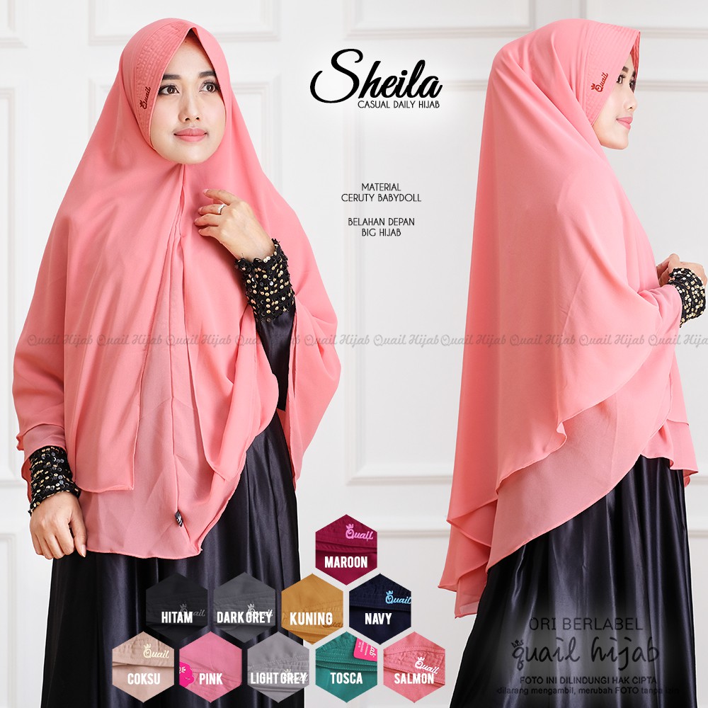 ORIGINAL TERMURAH Jilbab Aisyana By QUAIL Hijab ORIGINAL Shopee