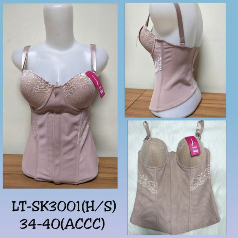 Longtorso lydyly LT SK3001 Kamisol Murah Renda Premium Corset Bra Pelangsing Dalaman Kebaya