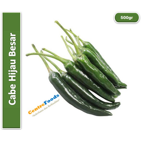 

Cabe Hijau Besar | TW [ Berat 0.5kg / 500gr ]