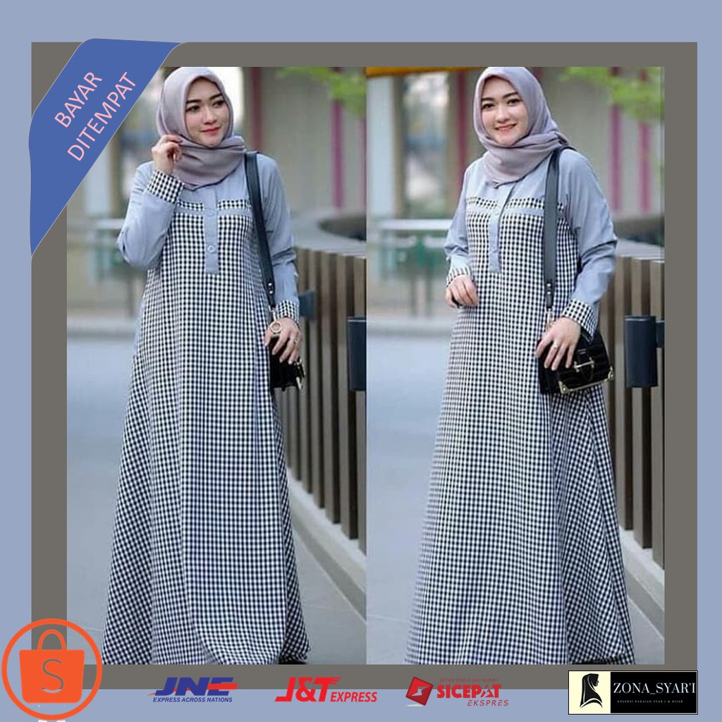 Fashion Muslim Baju Gamis Wanita Terbaru Sabrina Dress