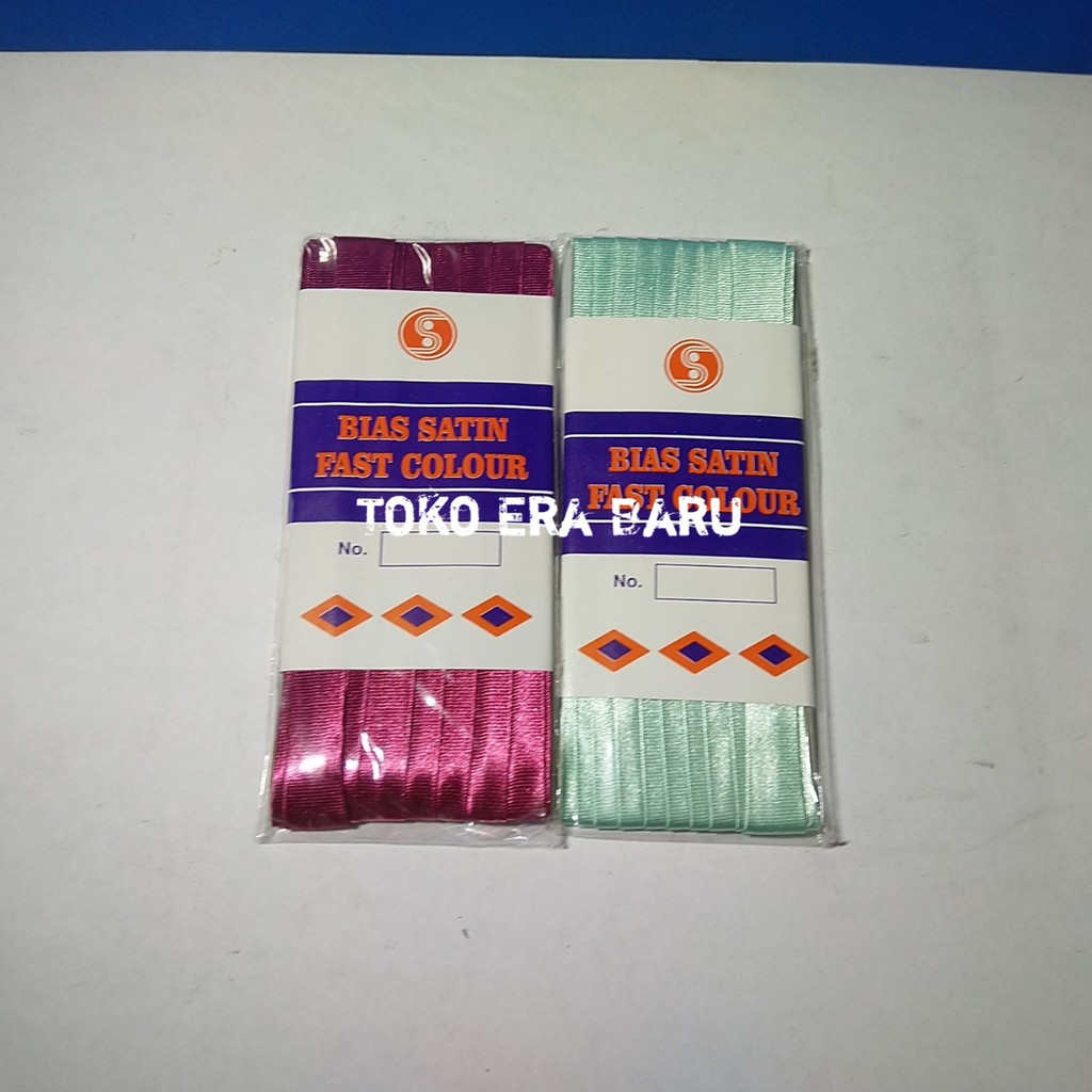 BISBAN BIAS TAPE POLOS BAHAN SATIN ISI 3 YARD