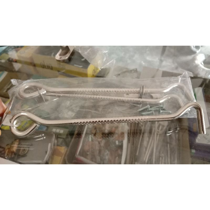 satu stel Hak angin jendela panjang 18 cm