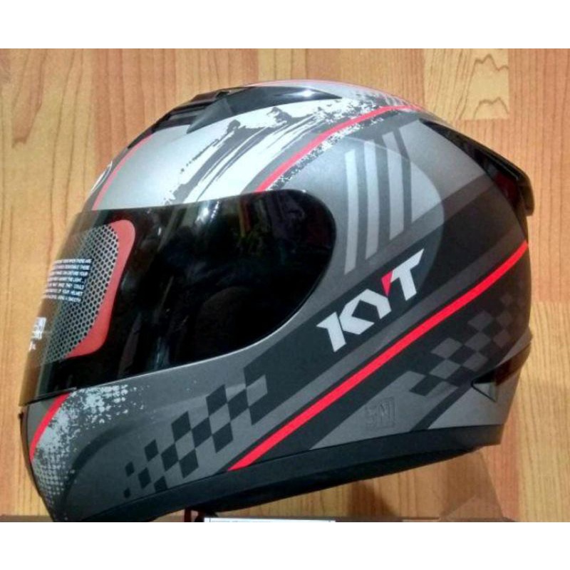 HELM KYT R10 PAKET GANTENG SERI 3 BLAK/RED ORIGINAL-Seri 4 gm dof