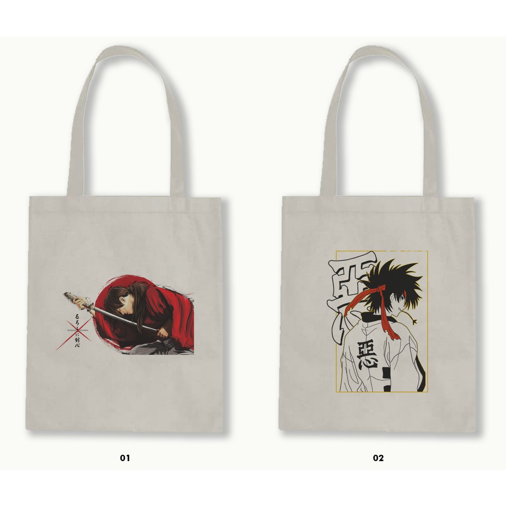 TOTE BAG BLACU - SAMURAI X (RUROUNI KENSHIN)