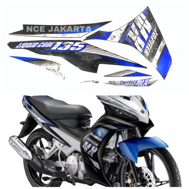 STIKER STRIPING JUPITER MX 2013 BIRU