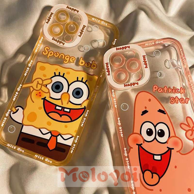 Soft Case Tpu Motif Spongebob Patrick Star Untuk Iphone 11 12 Pro Max 6 6s 7 8 Plus Xs Max X Xr Se 2020 13 Pro Max