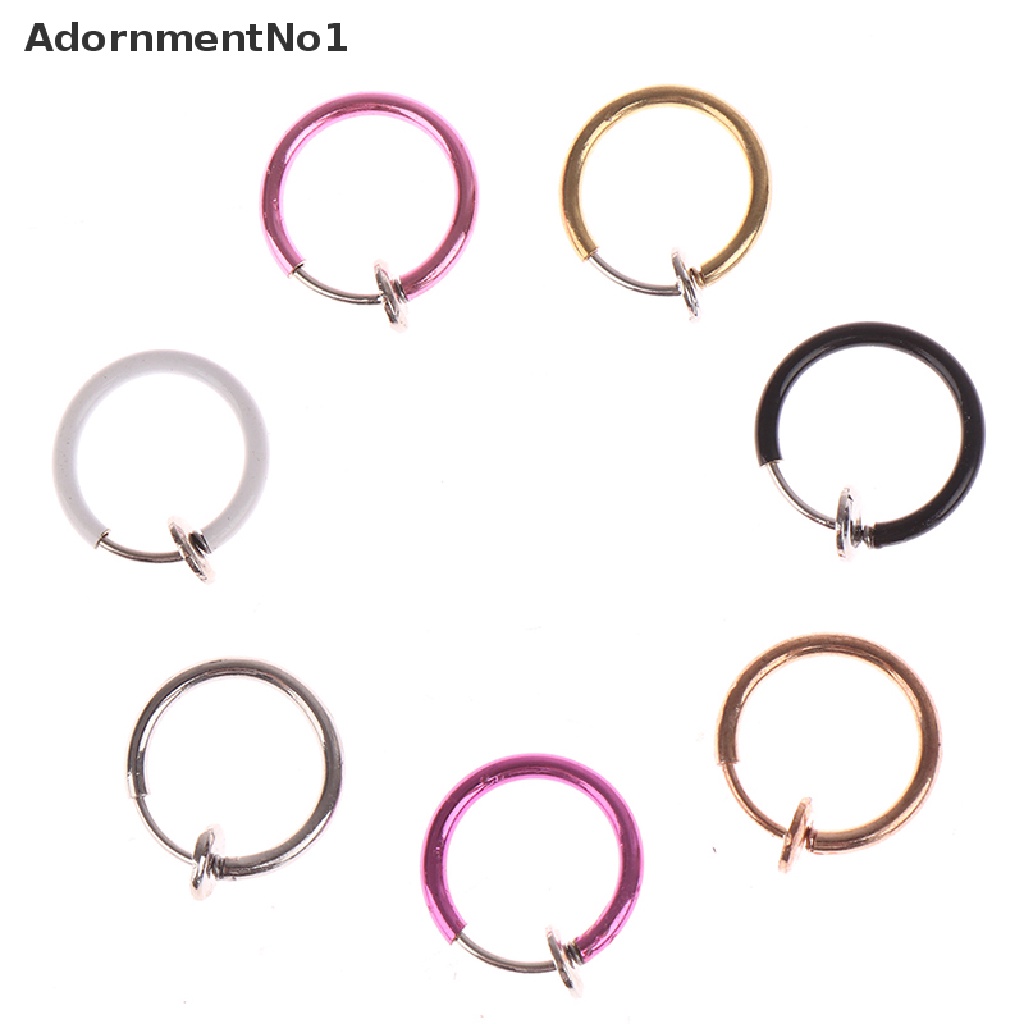 (AdornmentNo1) Anting Jepit Hidung / Bibir Tanpa Tindik Untuk Wanita