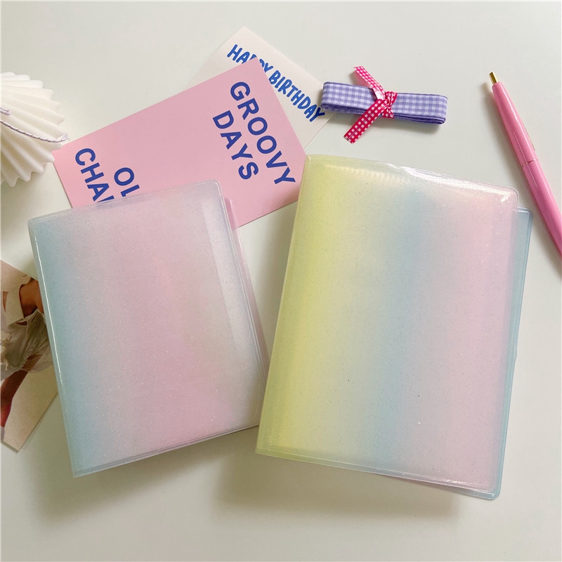 Ins style creative rainbow gradient Polaroid album small 3 inch Mini insert album star chasing card storage