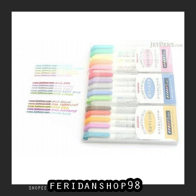 

FS129 HIGHLIGHTER ZEBRA MILDLINER SET ATK ISI 5PC - STABILO - BIRU MUDA BY FERIDANSHOP98