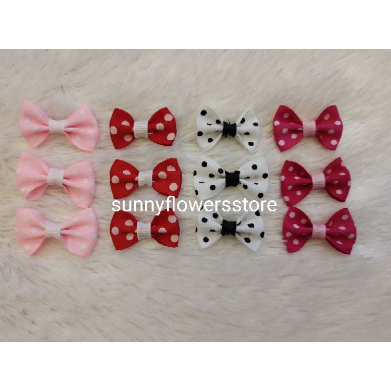

( 12 pcs) aplikasi pita bow/pita bahu onde lebar 3 cm