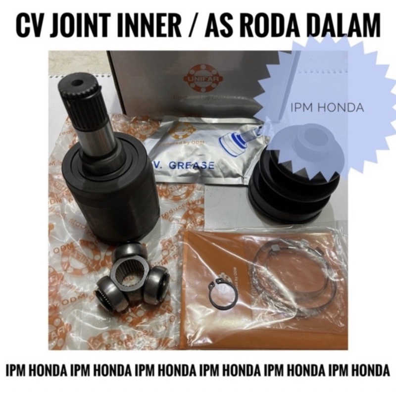 HI SEL CV Joint inner As roda dalam Honda Jazz GD3 City GD8 IDSI VTEC 2003 2004 2005 2006 2007 2008 LKS UNIFAR