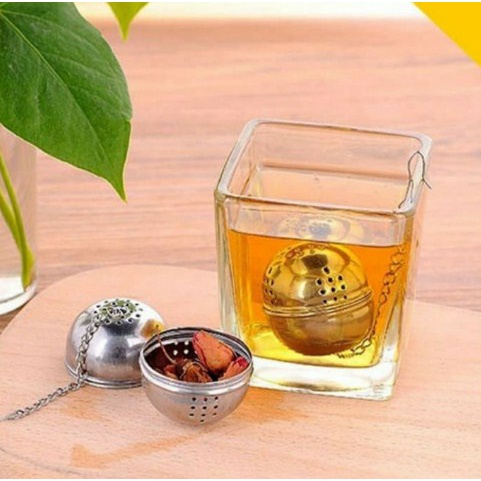 Saringan Teh Bentuk BOLA Stainless Filter Tea Infuser Ball Maker