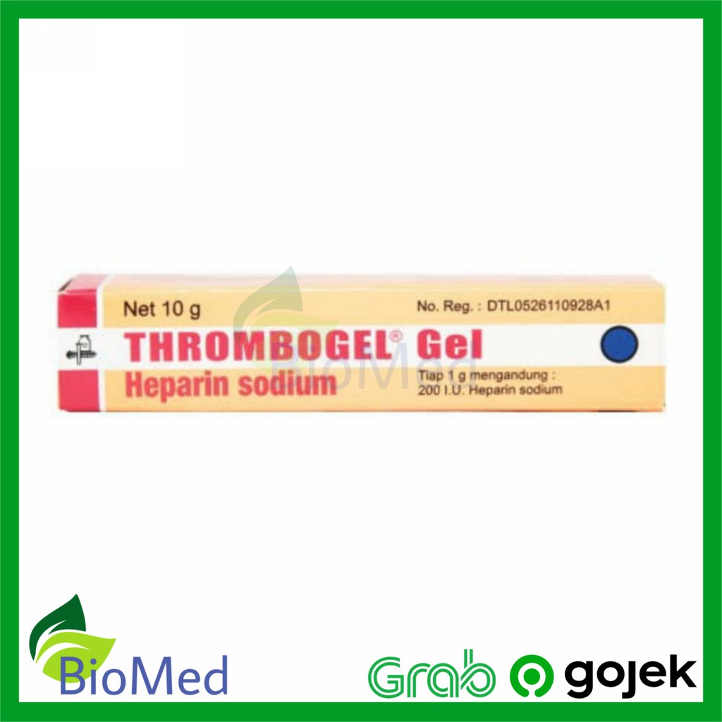 THROMBOGEL GEL 10 gr Mengurangi Cedera Memar Melancarkan Aliran Darah