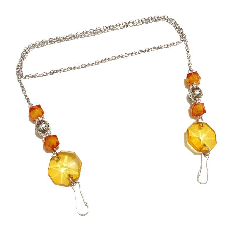 Kalung Gantungan Masker Strap Mask Hanging Samantha Crystal Chain Series Rantai
